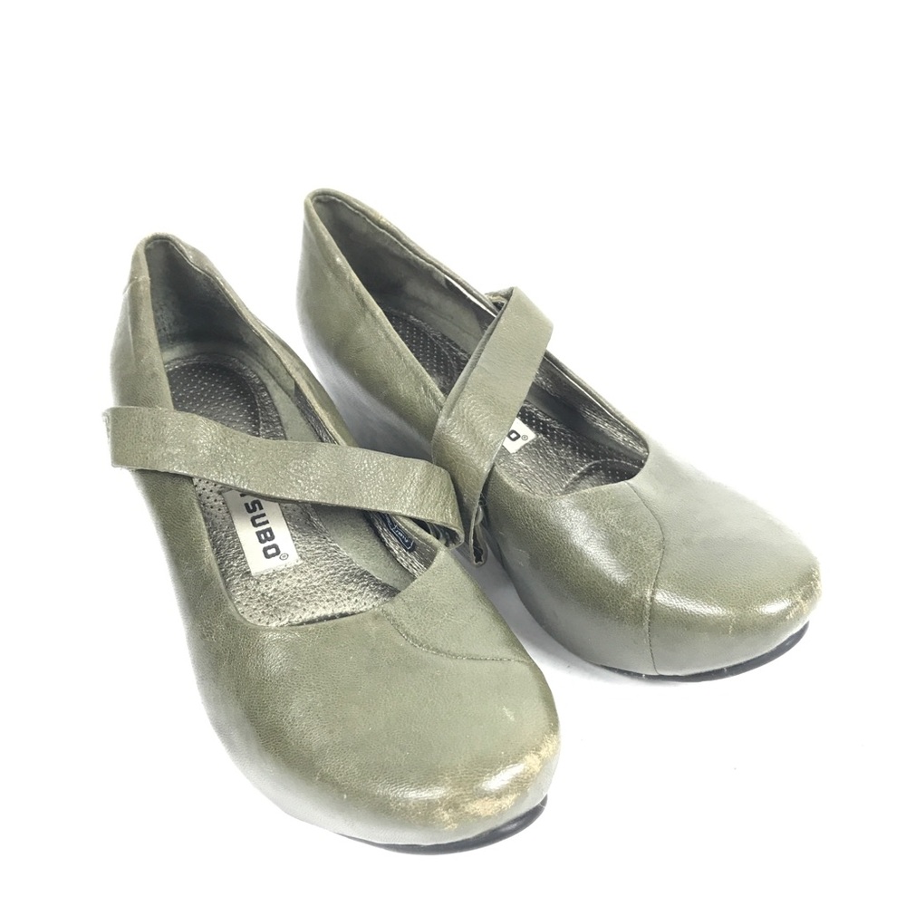 CLEAR OUT SALE! Tsubo Olive Green Mary Jane Clogs 49